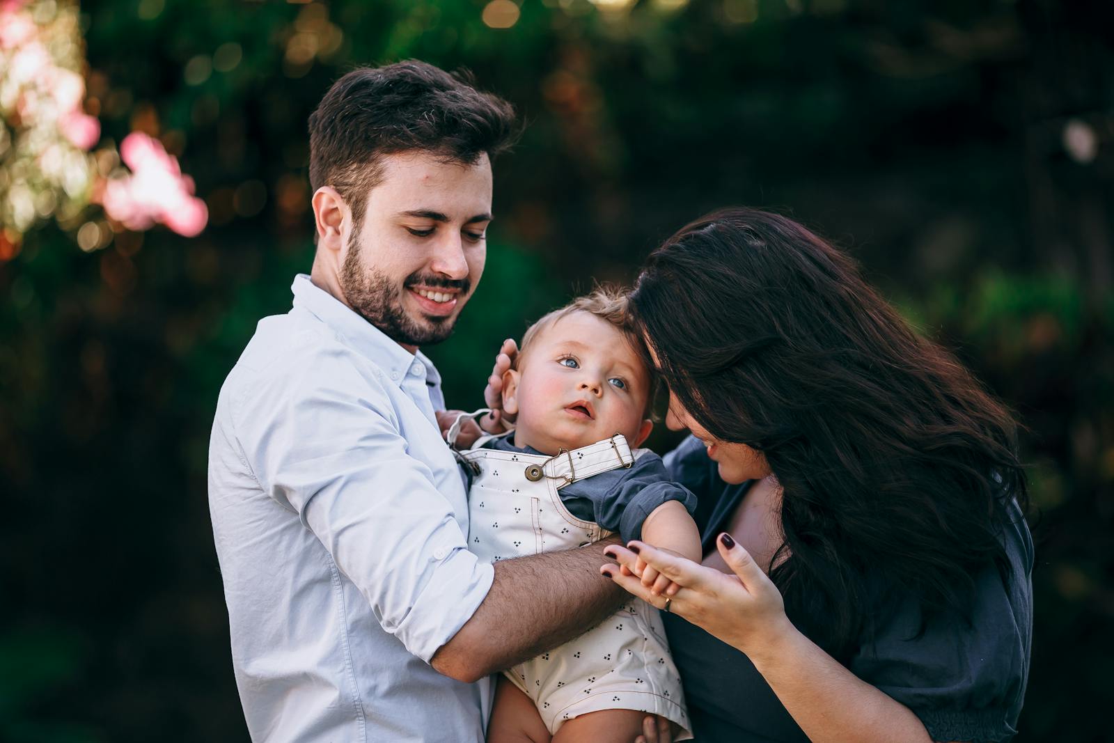 Family enjoying time outdoors in the park