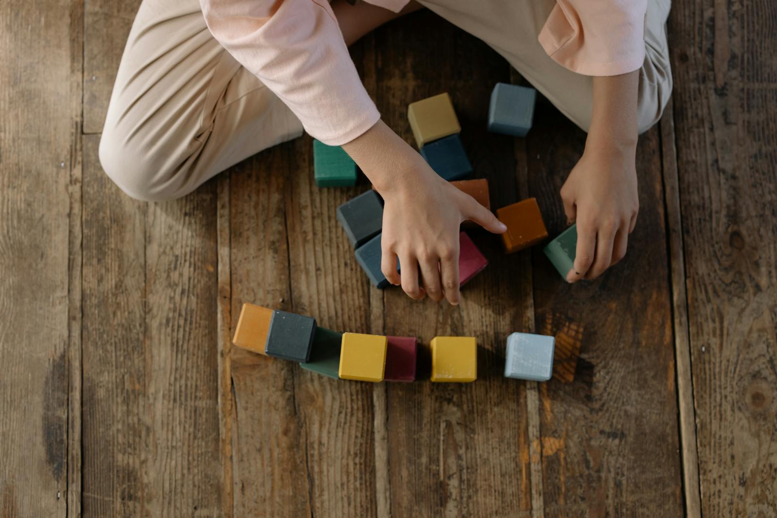 Toddler engaged in focused play