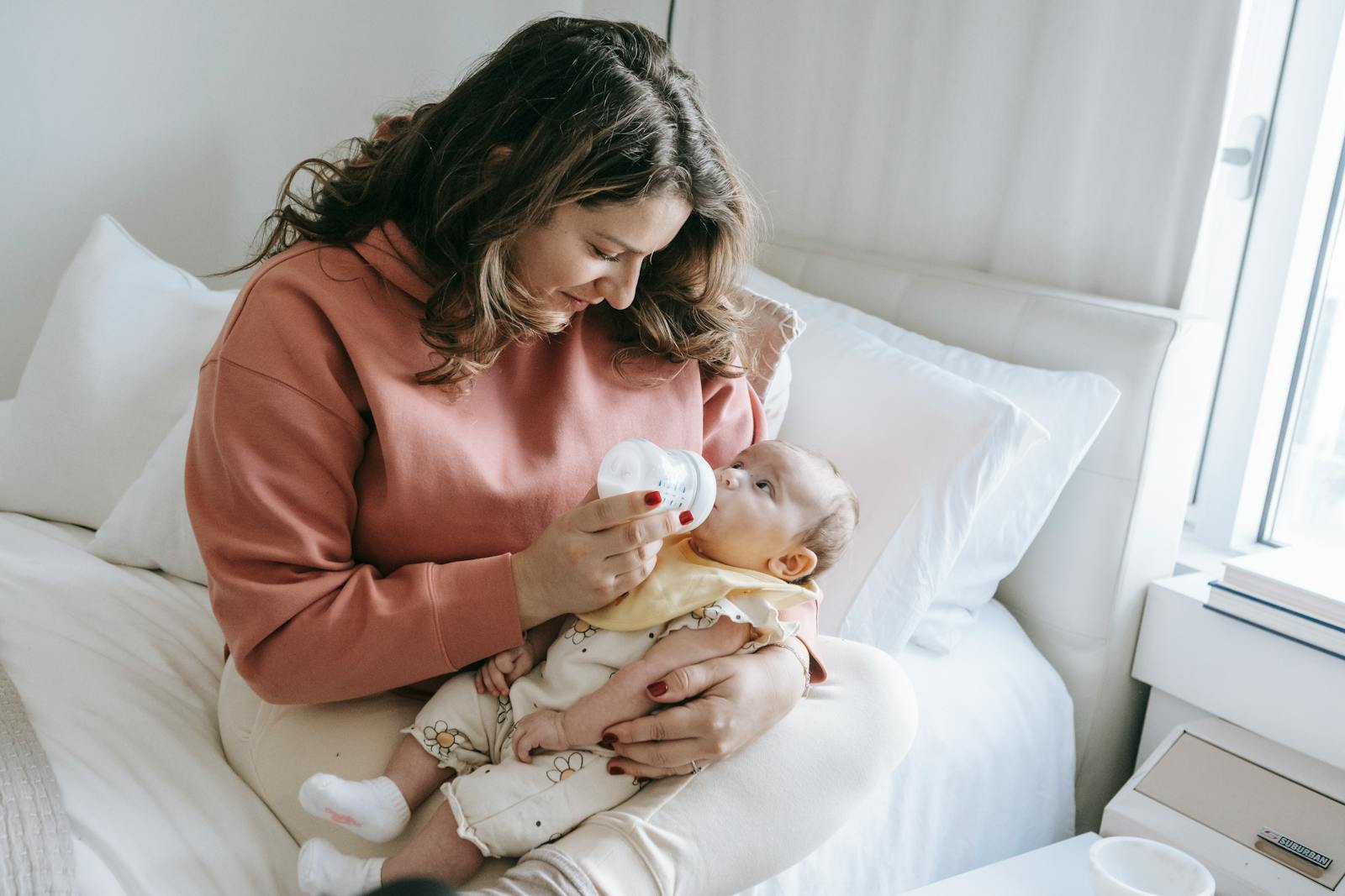 Newborn resting after a feed